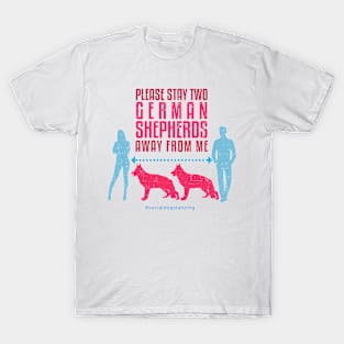 German Shepherd Social Distancing Guide T-Shirt